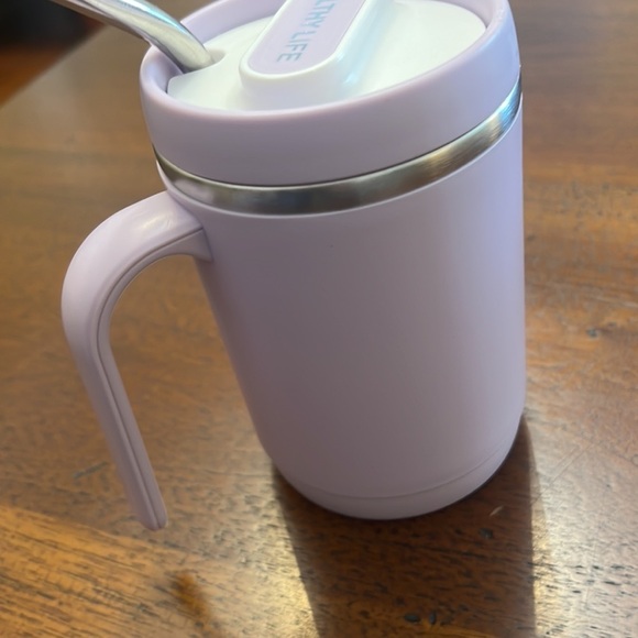 Insulated coffee cup purple. Comes with straw and lid new 450 ml office cup - Picture 6 of 15